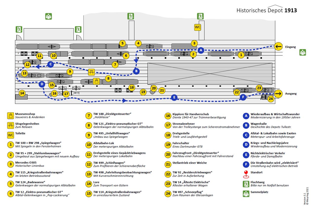 Lageplan der Ausstellung
